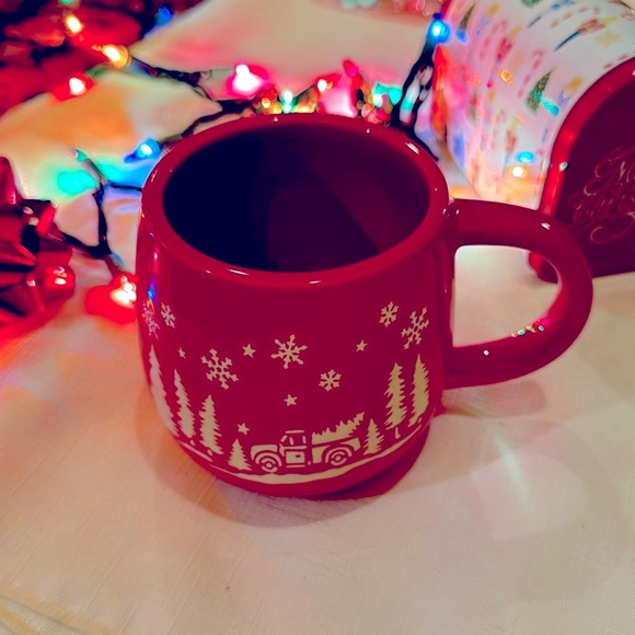 Coffee Mug Holiday Winter Scene Vintage Inspired Coffee Tea Cup Mug - Picture 12 of 12